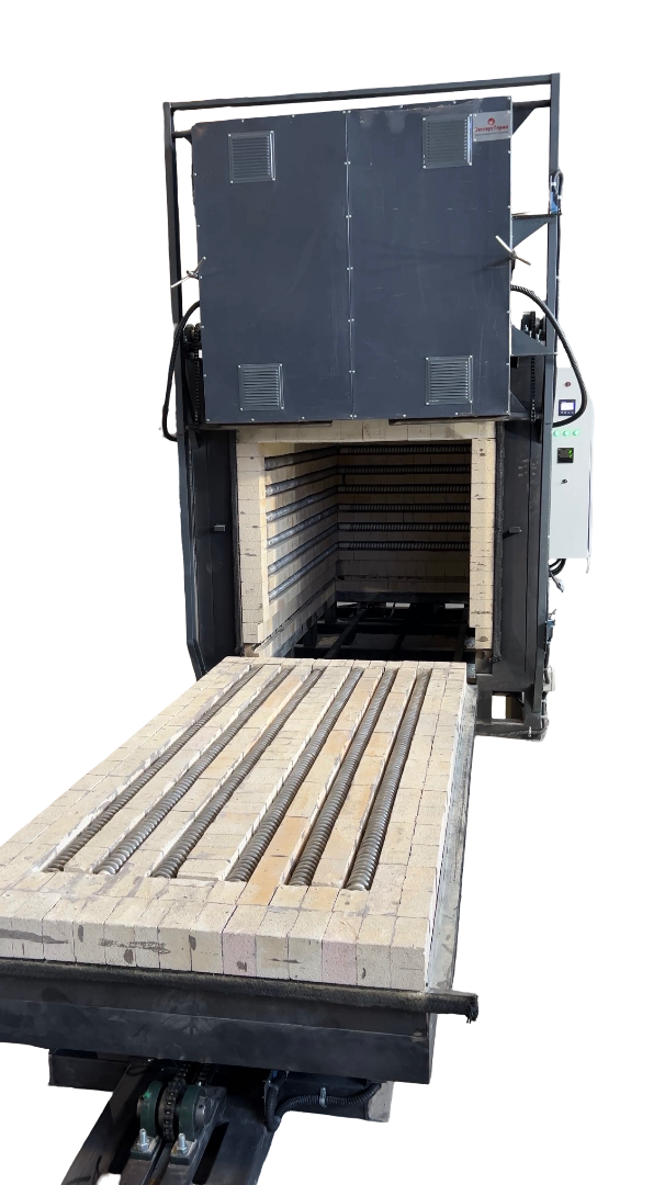 Муфельная электропечь для термообработки металла с выкатным подом ЭП-М700/1250